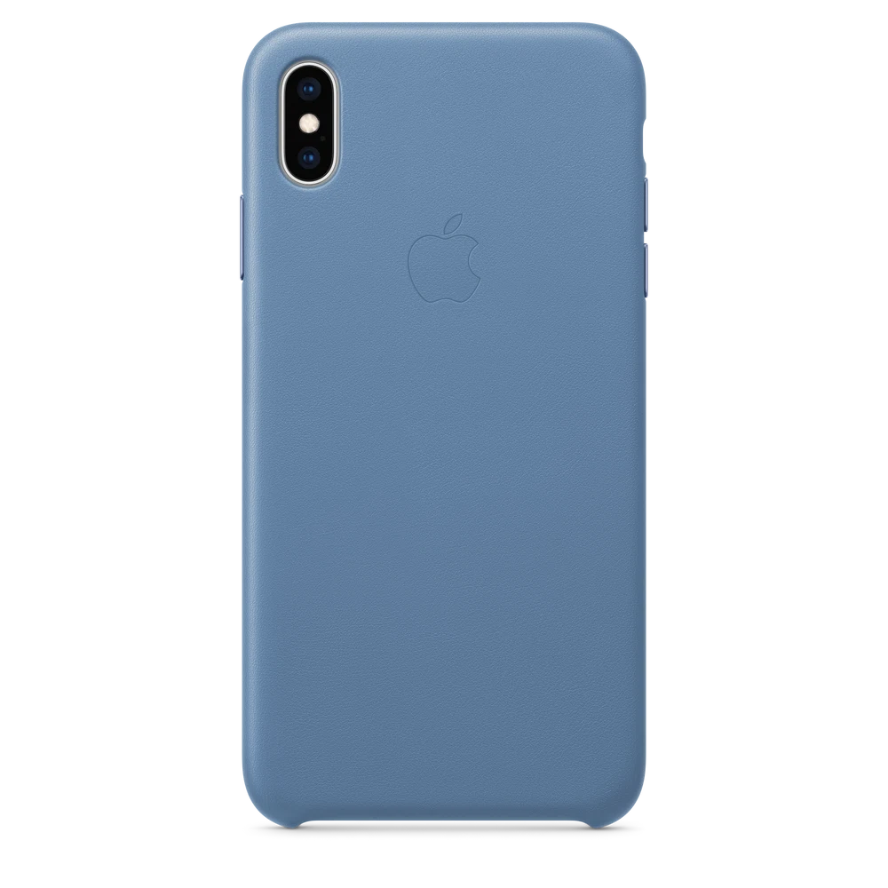 iPhone XS Max Leather Case — Cornflower