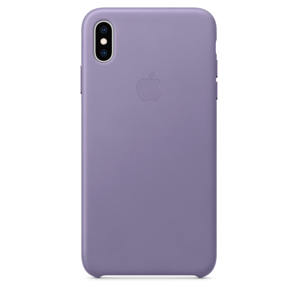 iPhone XS Max Leather Case — Lilac