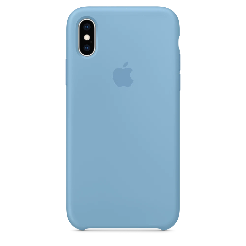 iPhone XS Silicone Case — Cornflower