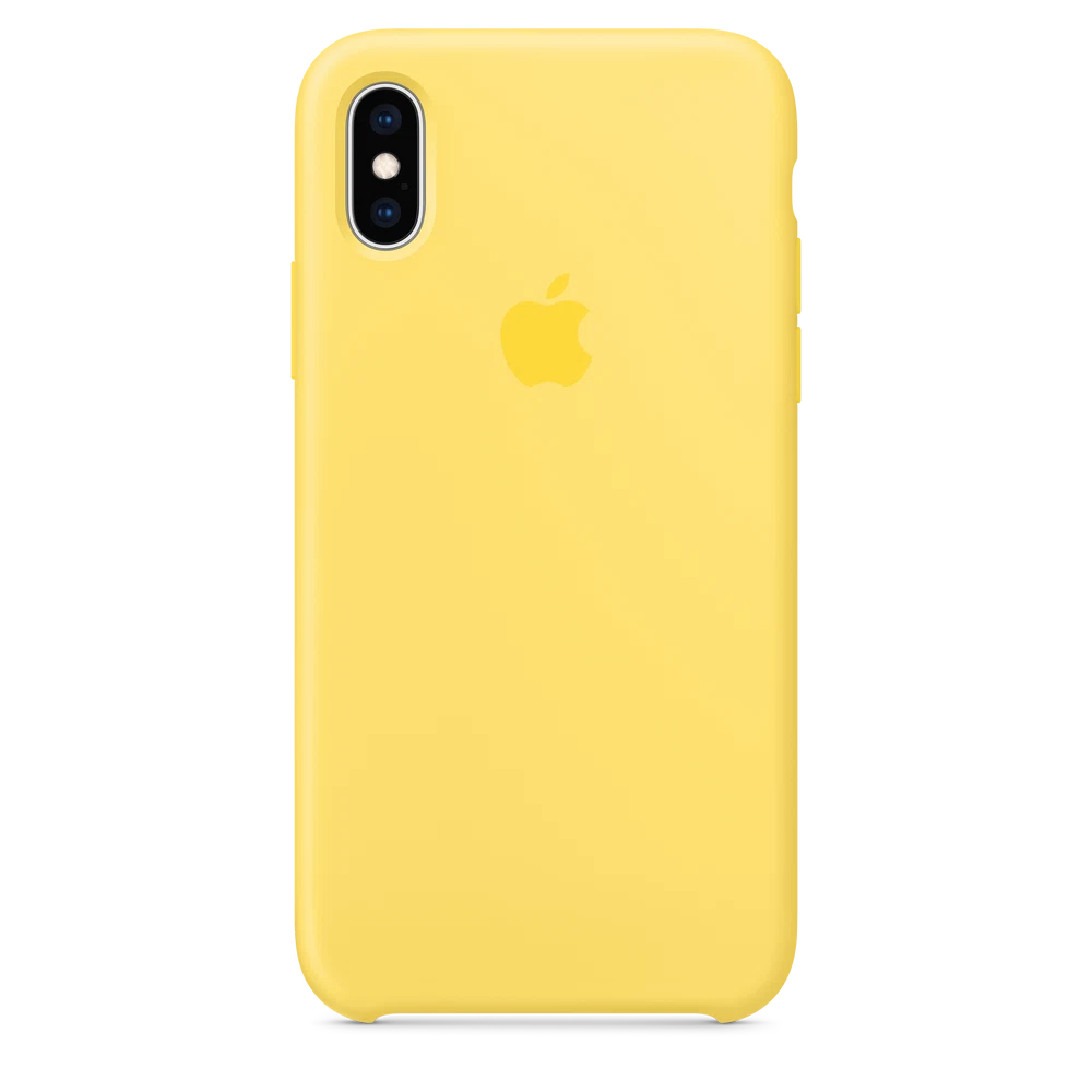 iPhone XS Silicone Case — Canary Yellow