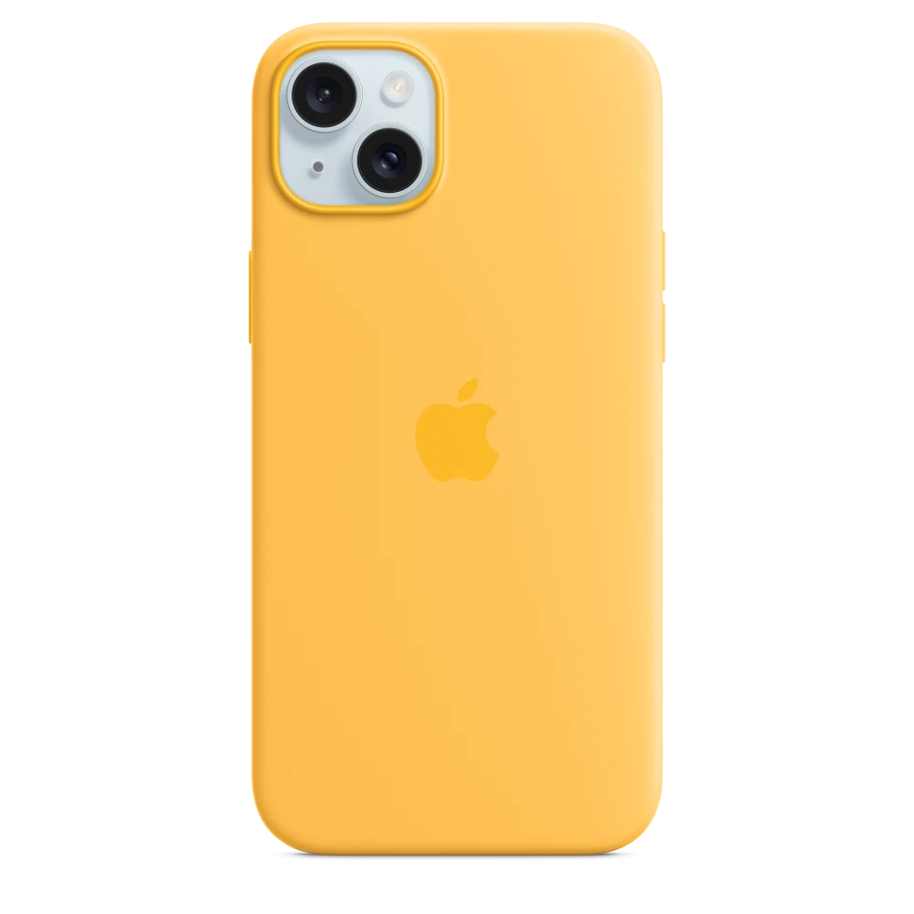 iPhone 15 Plus Silicone Case with MagSafe — Sunshine