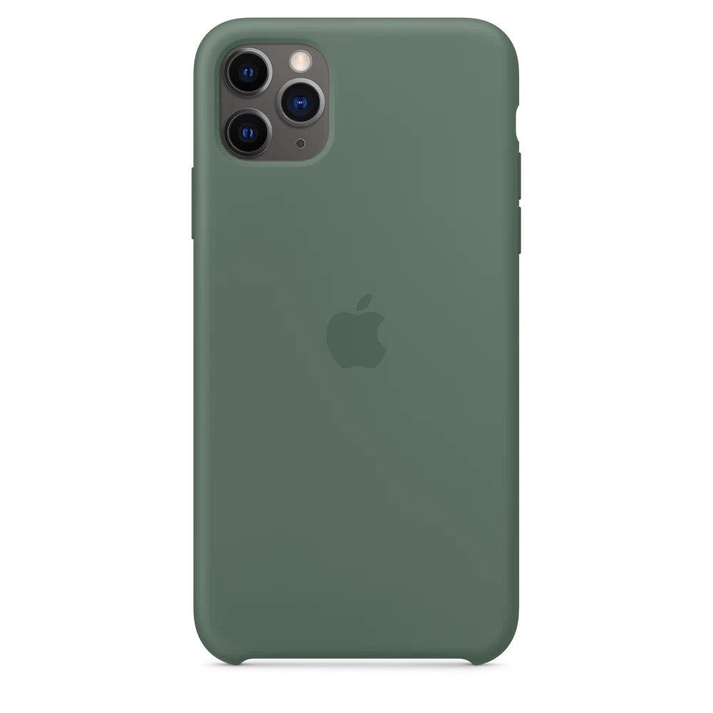 iPhone 11 Pro Max Silicone Case — Pine Green