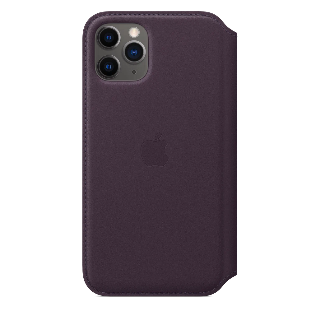 iPhone 11 Pro Leather Folio — Aubergine