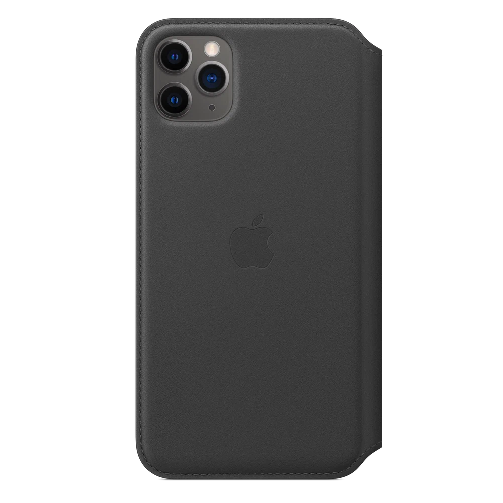 iPhone 11 Pro Max Leather Folio — Black