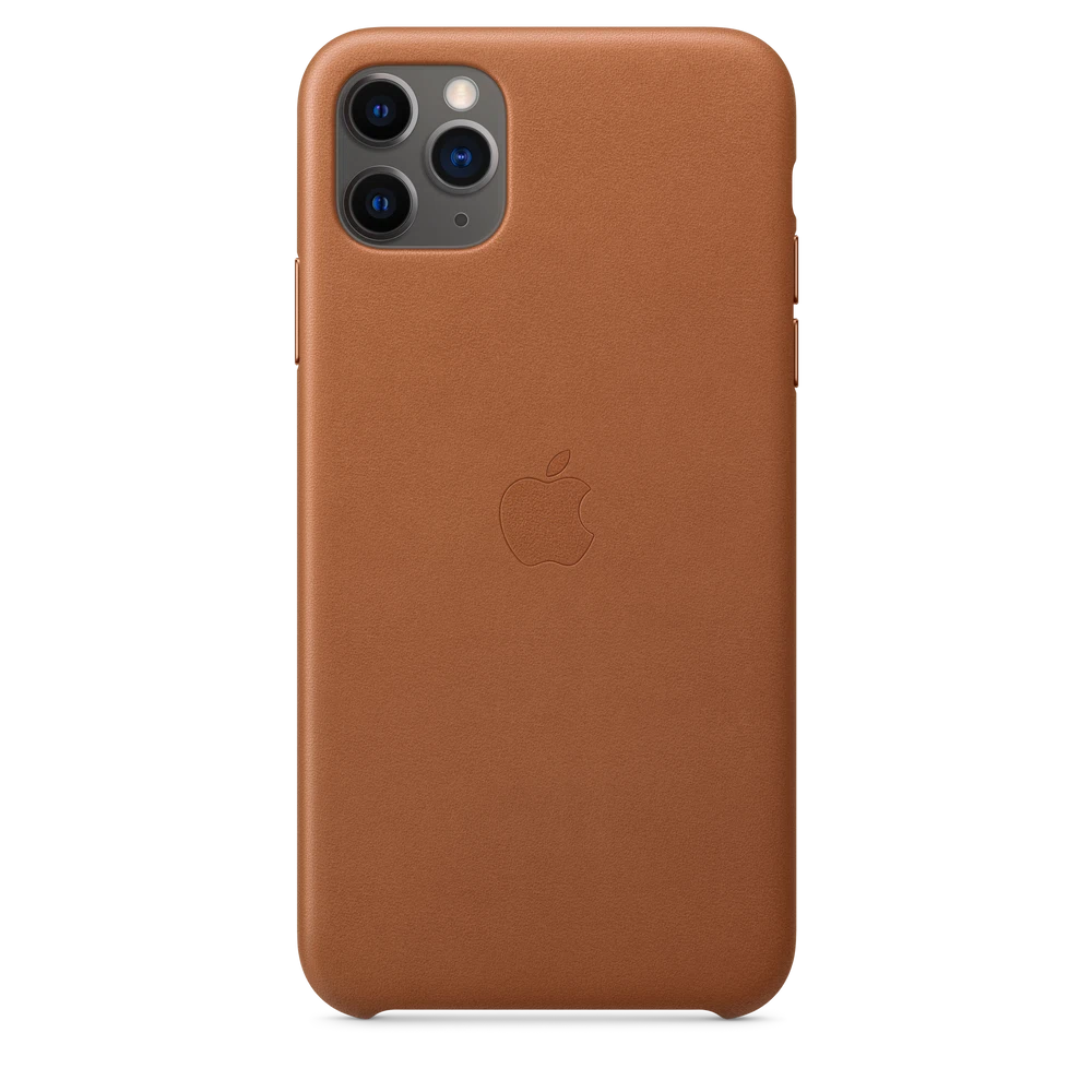 iPhone 11 Pro Max Leather Case — Saddle Brown
