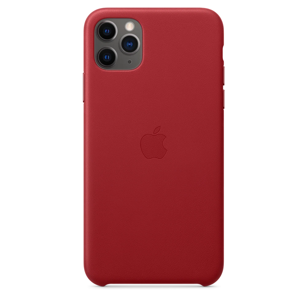 iPhone 11 Pro Max Leather Case — PRODUCT(RED)
