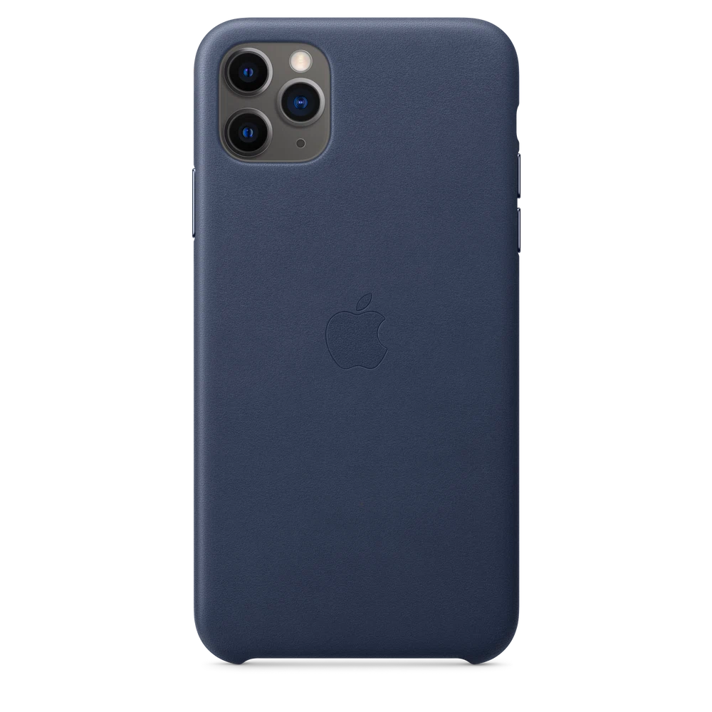 iPhone 11 Pro Max Leather Case — Midnight Blue