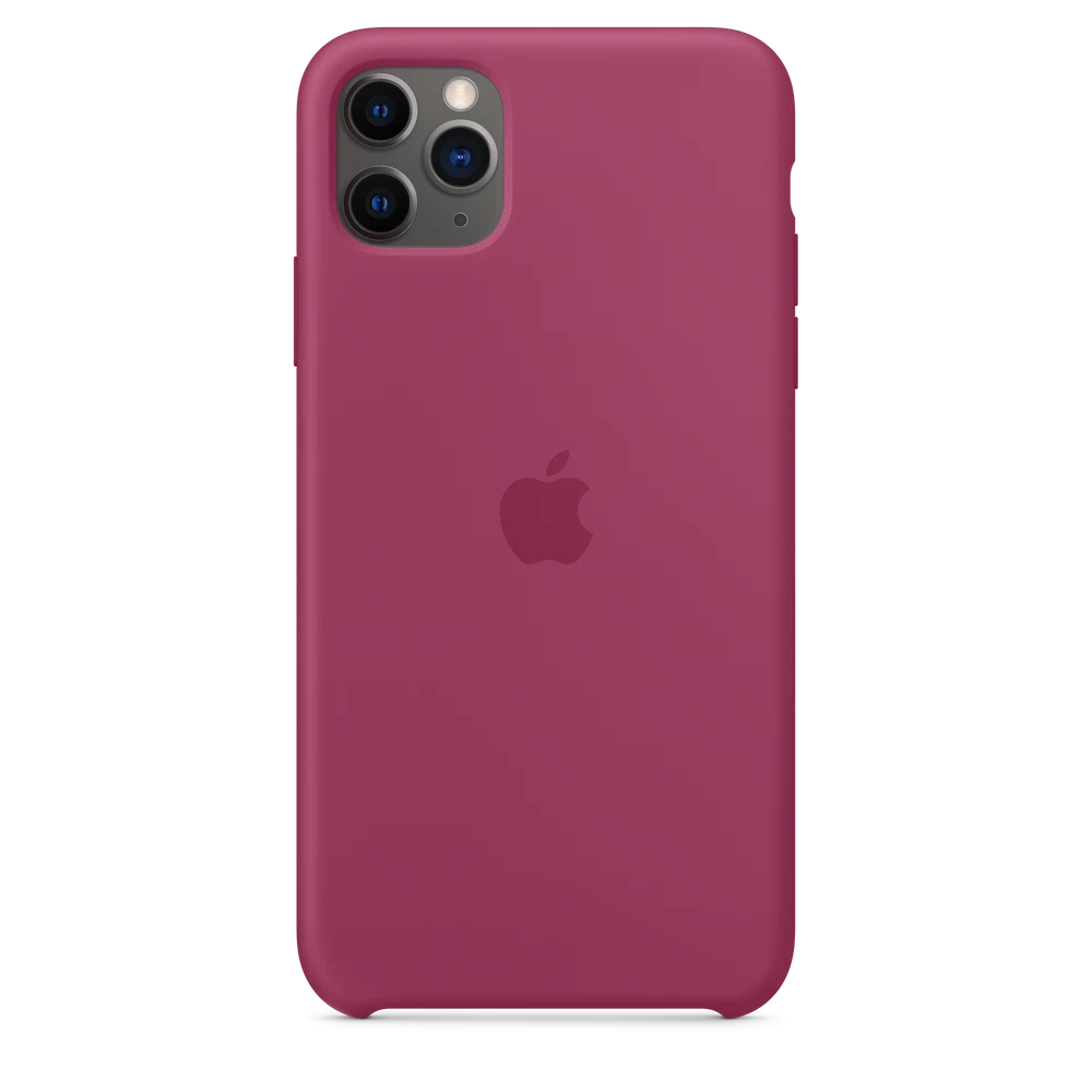 iPhone 11 Pro Max Silicone Case — Pomegranate