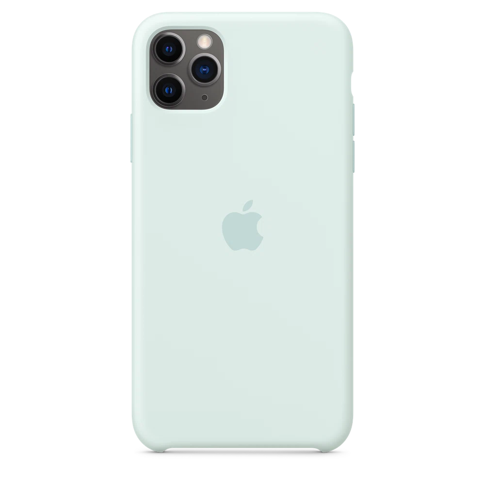 iPhone 11 Pro Max Silicone Case — Seafoam