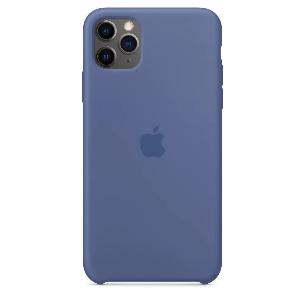 iPhone 11 Pro Max Silicone Case — Linen Blue