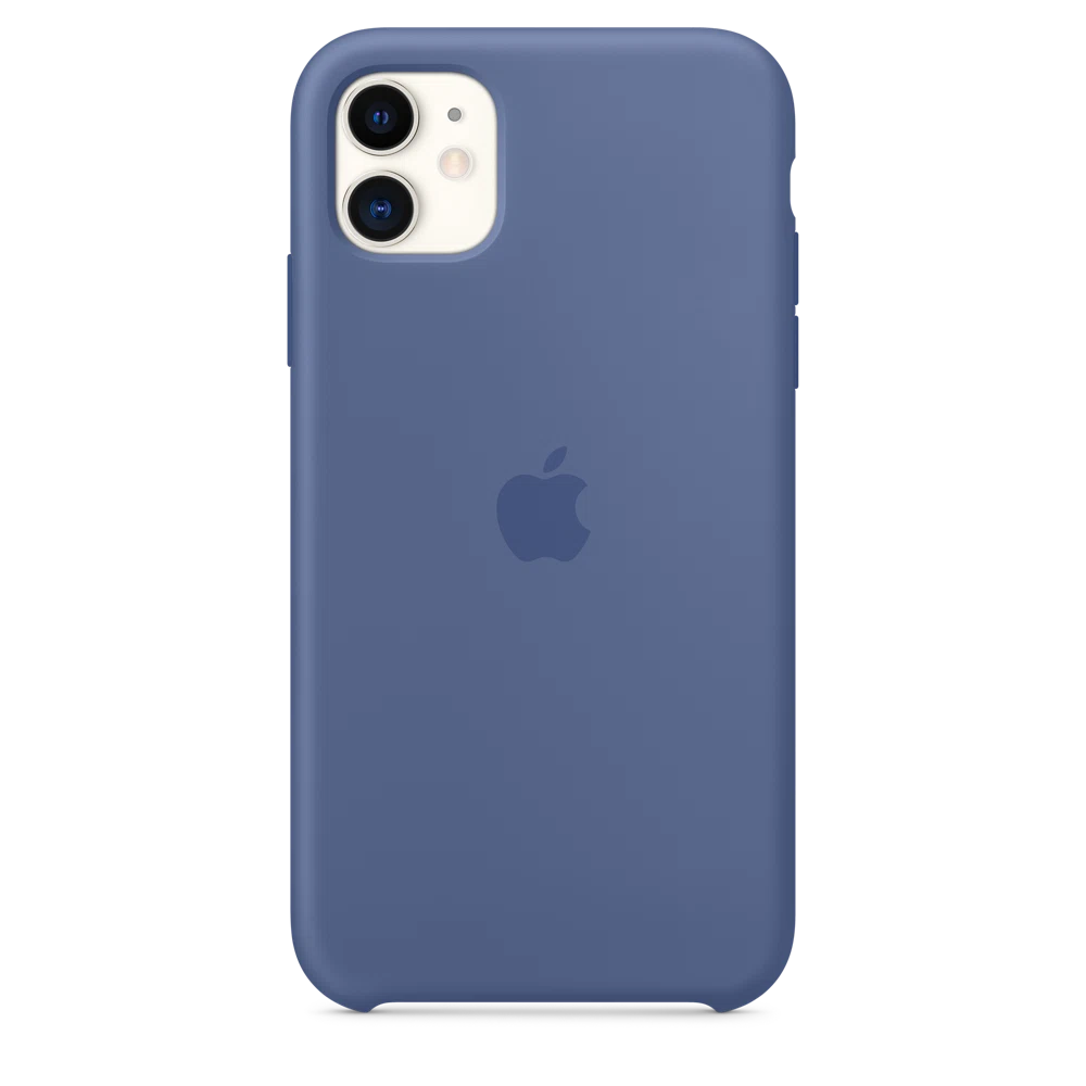 iPhone 11 Silicone Case — Linen Blue