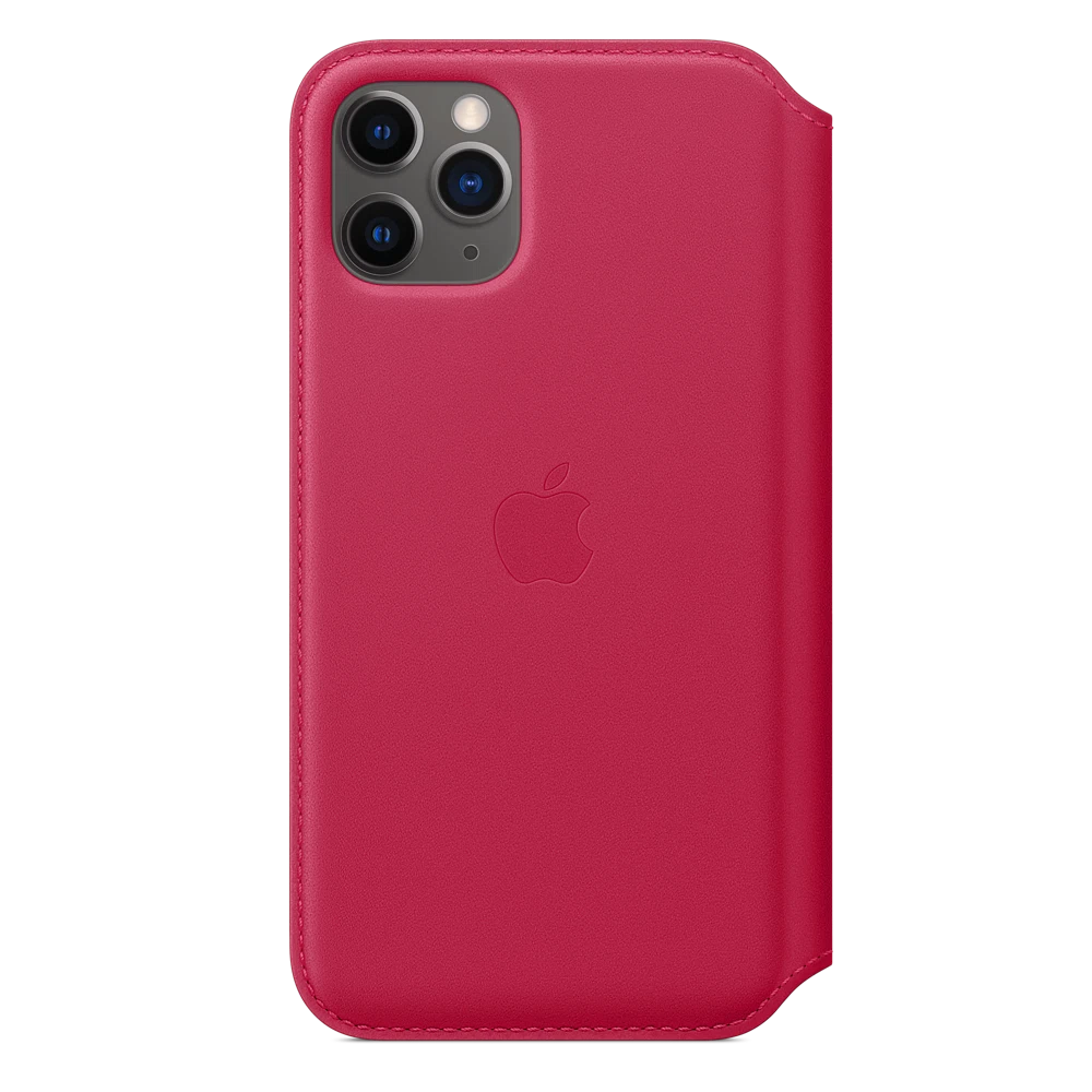iPhone 11 Pro Leather Folio — Raspberry
