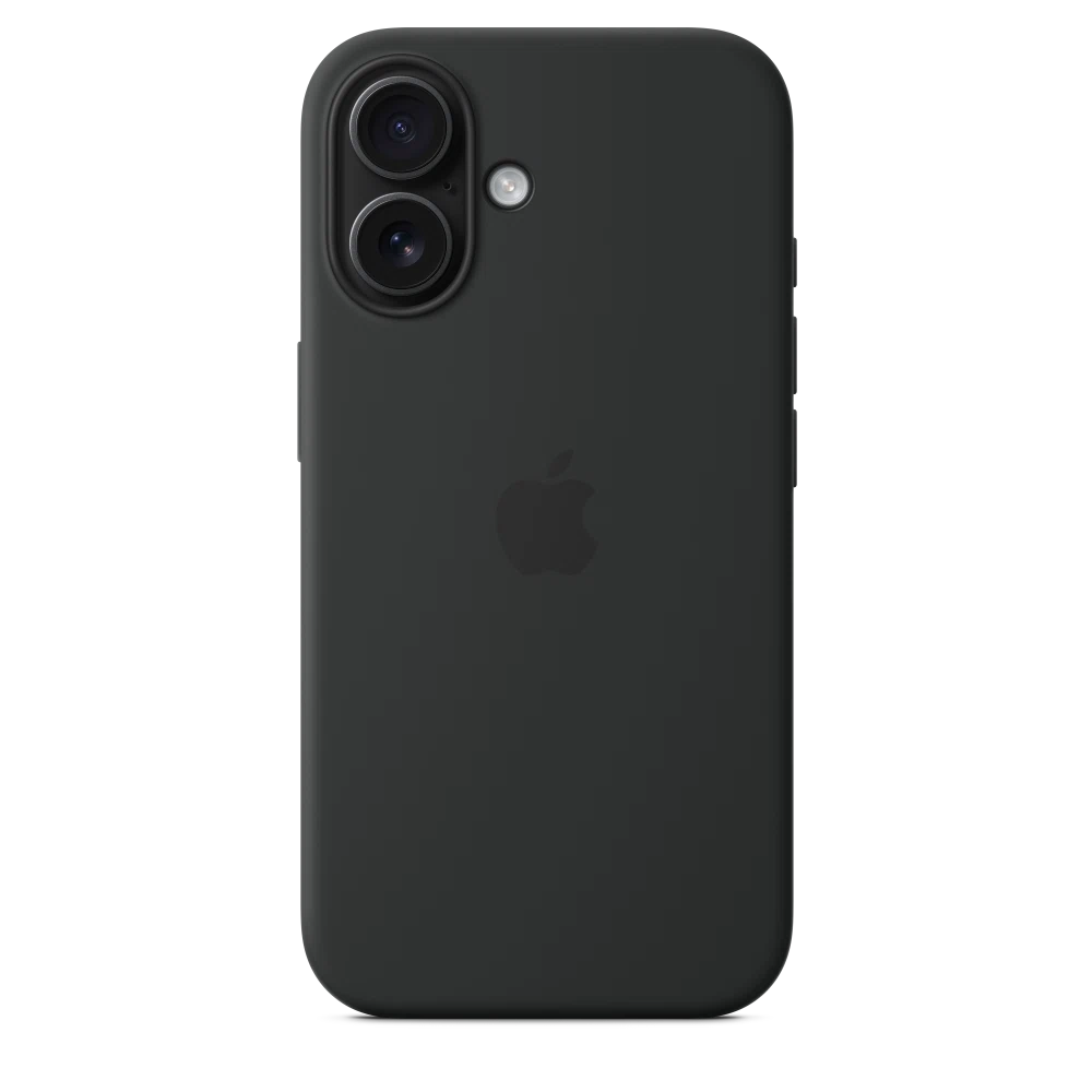 iPhone 16 Silicone Case with MagSafe — Black