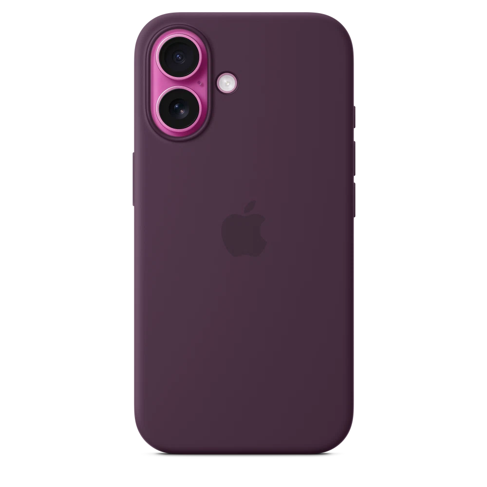 iPhone 16 Silicone Case with MagSafe — Plum