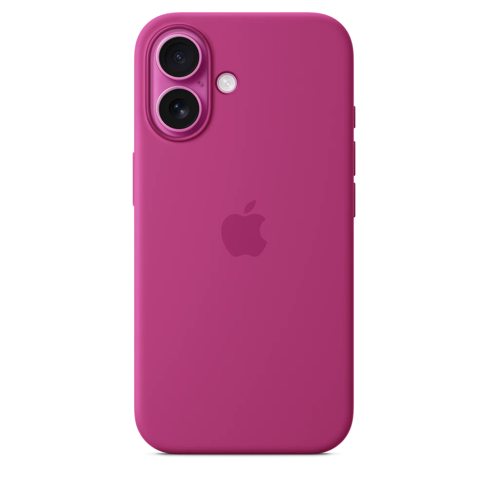iPhone 16 Silicone Case with MagSafe — Fuchsia