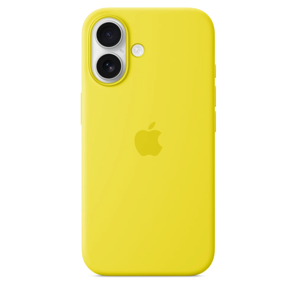 iPhone 16 Silicone Case with MagSafe — Star Fruit