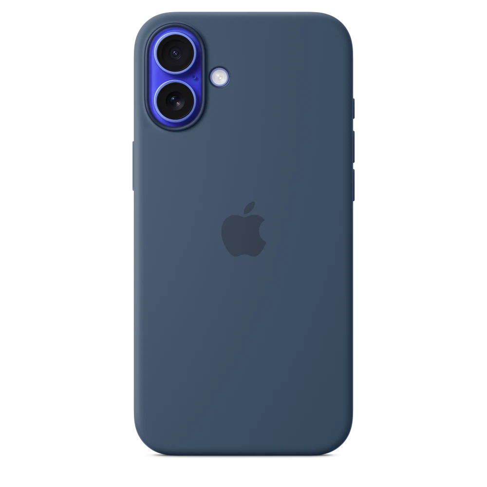 iPhone 16 Plus Silicone Case with MagSafe — Denim
