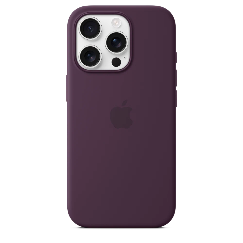 iPhone 16 Pro Silicone Case with MagSafe — Plum