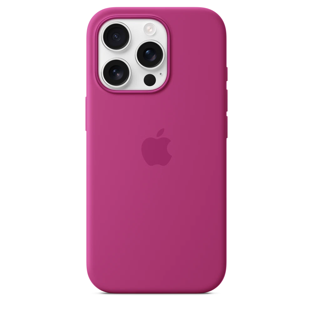 iPhone 16 Pro Silicone Case with MagSafe — Fuchsia
