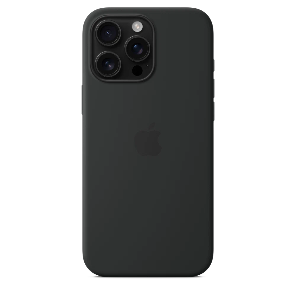 iPhone 16 Pro Max Silicone Case with MagSafe — Black