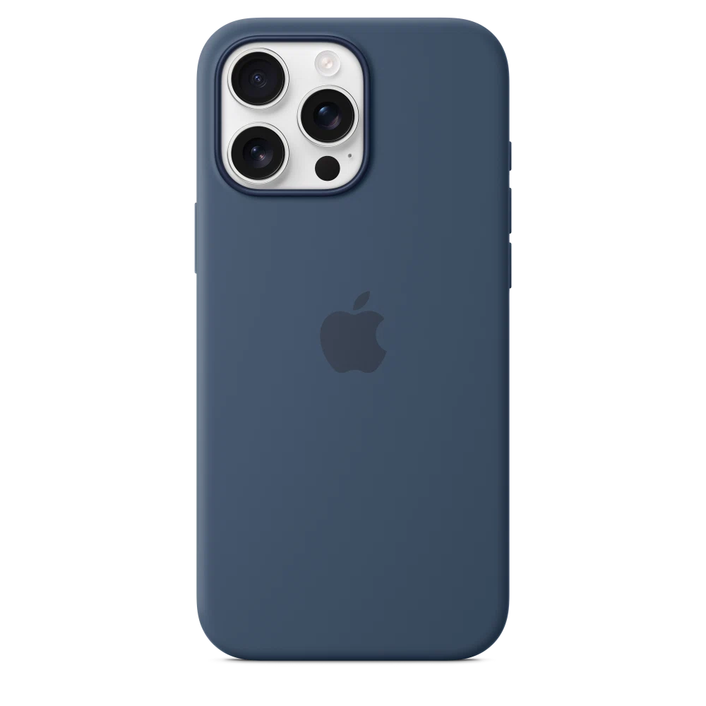 iPhone 16 Pro Max Silicone Case with MagSafe — Denim