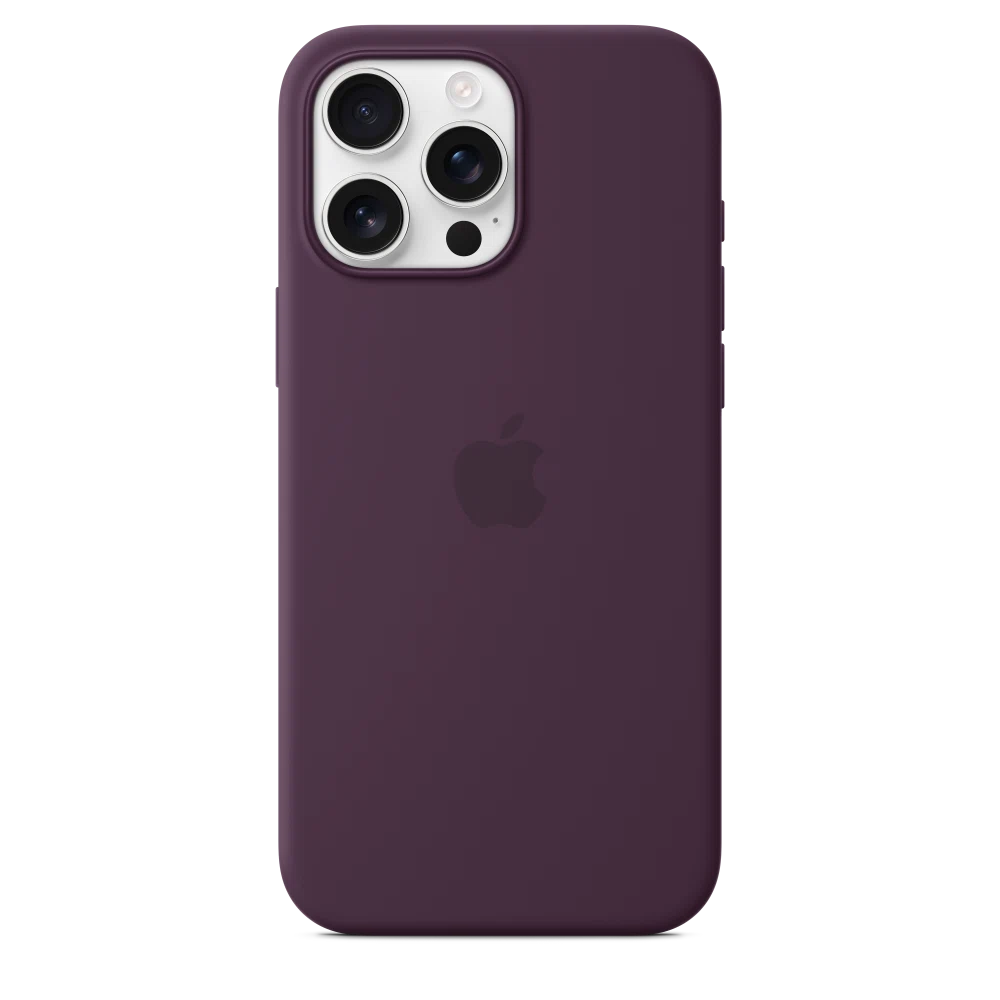 iPhone 16 Pro Max Silicone Case with MagSafe — Plum