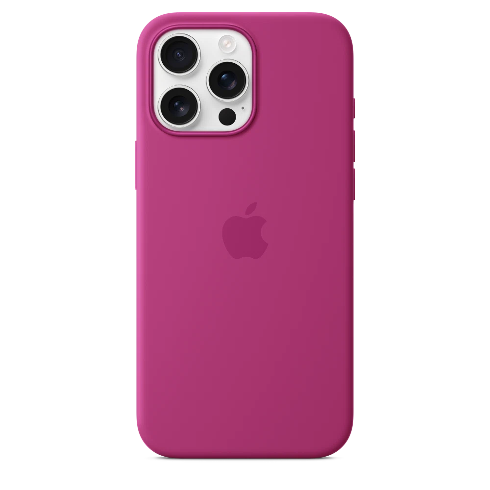 iPhone 16 Pro Max Silicone Case with MagSafe — Fuchsia